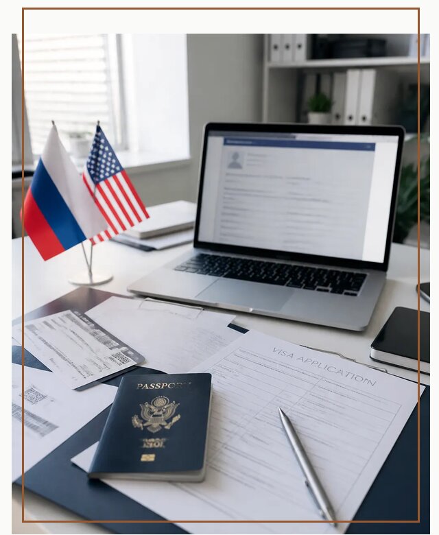 Оформление визы в США для туристов и бизнеса в Карталах